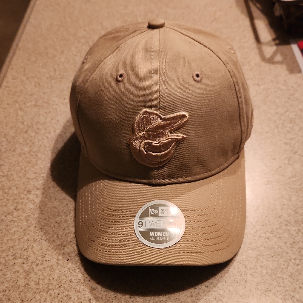 Baltimore Orioles New Era 9twenty Women's Tan Camel Cap